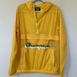 Champion 1/2 Zippered Manorak Anorak Windbreaker Jacket - Medium